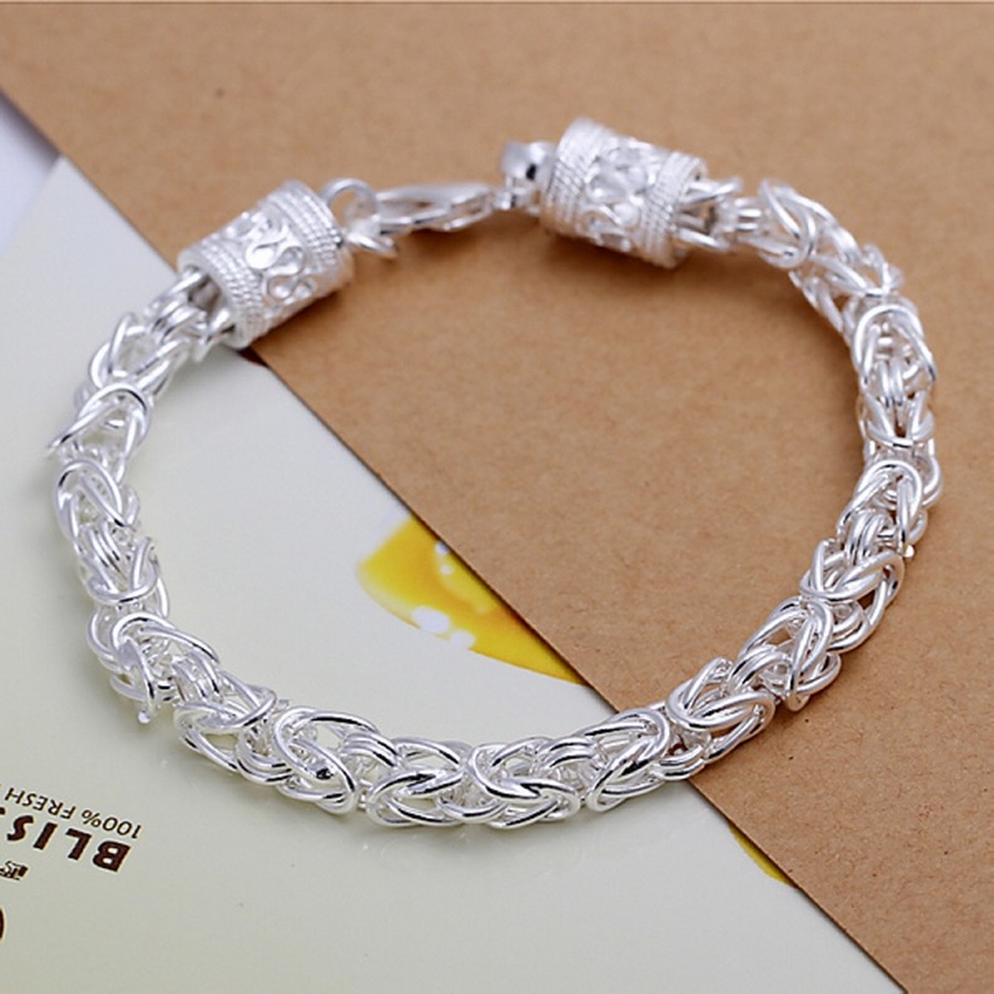 Resin Bangle Bracelet - Retro Elements Fashion 925 Sterling Silver