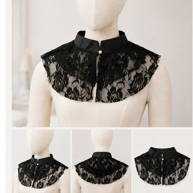 Women'S Accessories - Elegant Lace Floral False Collar shawl