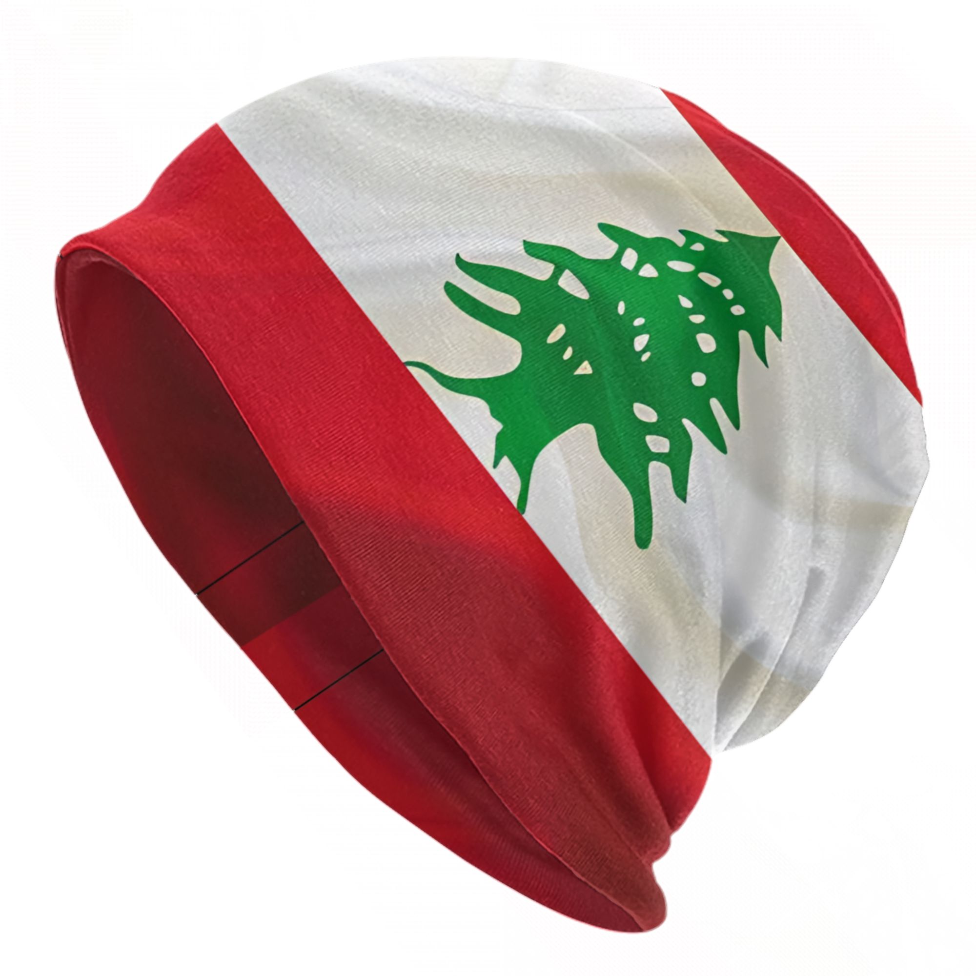 Women Accessories Lebanon - Lebanon Flag Mask Beanie Hats Bonnet