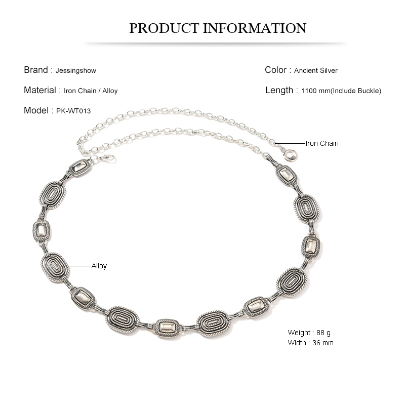 Vintage Fashion Metal Waist Ch - Women Accessories Pk review and price