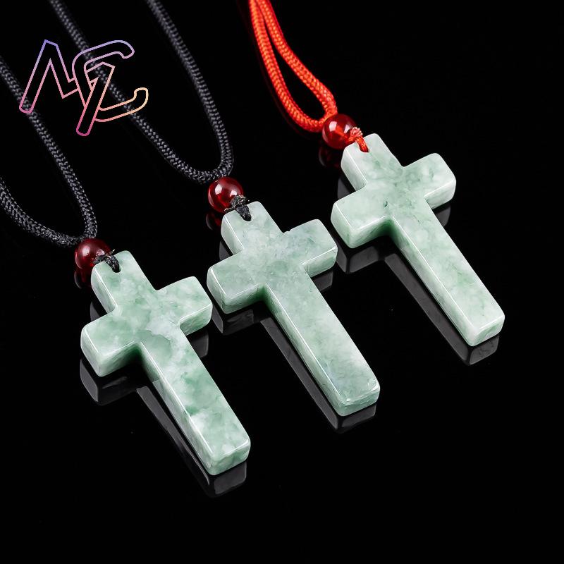 Myanmar Jadeite Cross Pendant  - Women'S Accessories review and price