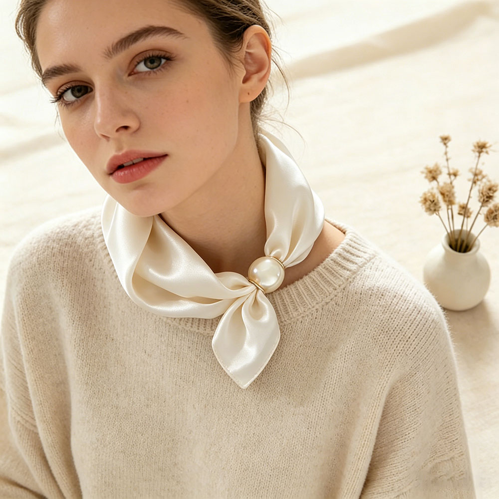 Scarf Chain Silk Lazy Magnetic - Women Accessories Brands review and price