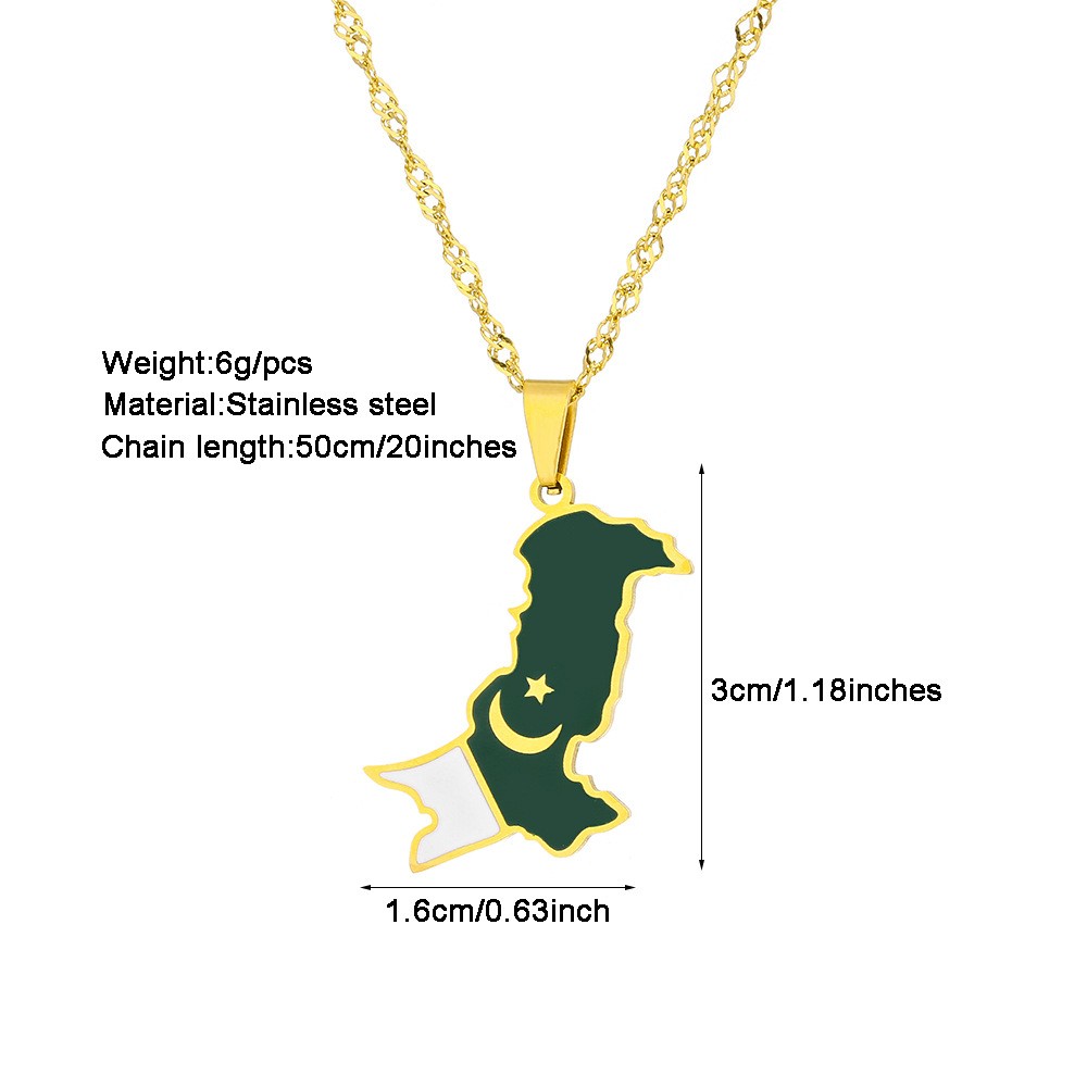2026 Enamel Pakistan Map Penda - Women Accessories Pakistan review and price