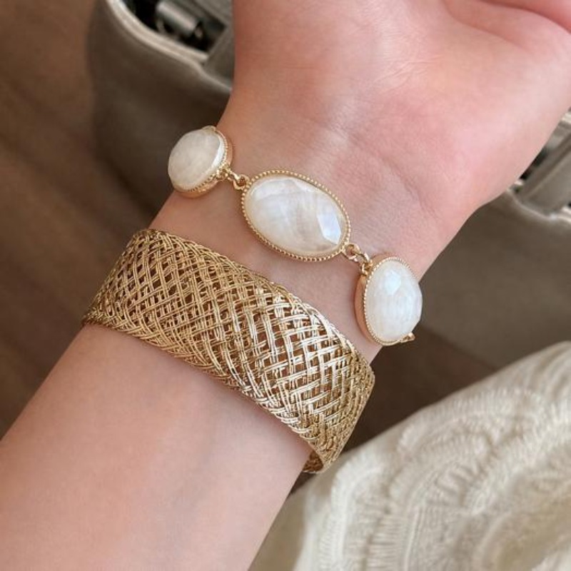 Bohemian Woven Resin Oval Brac - Resin Bangle Bracelet review and price