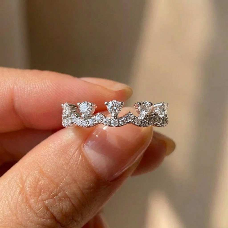 925 Sterling Silver Crown Zirc - Women'S Accessories Jewelry Sale review and price