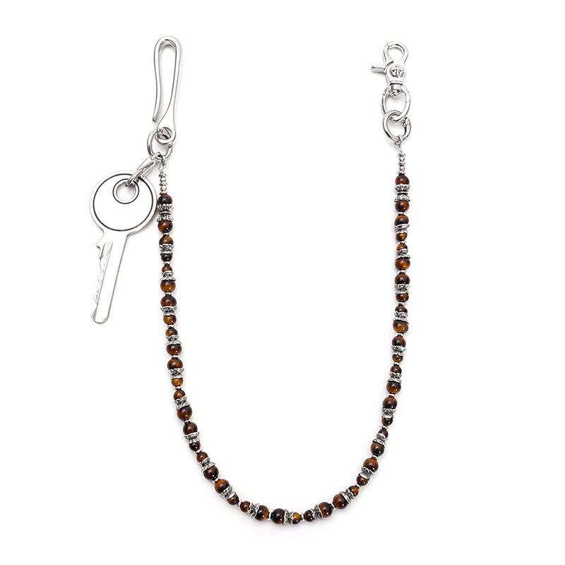 Hip Hop Punk Tiger Eye Beaded  - Women Accessories Pk review and price