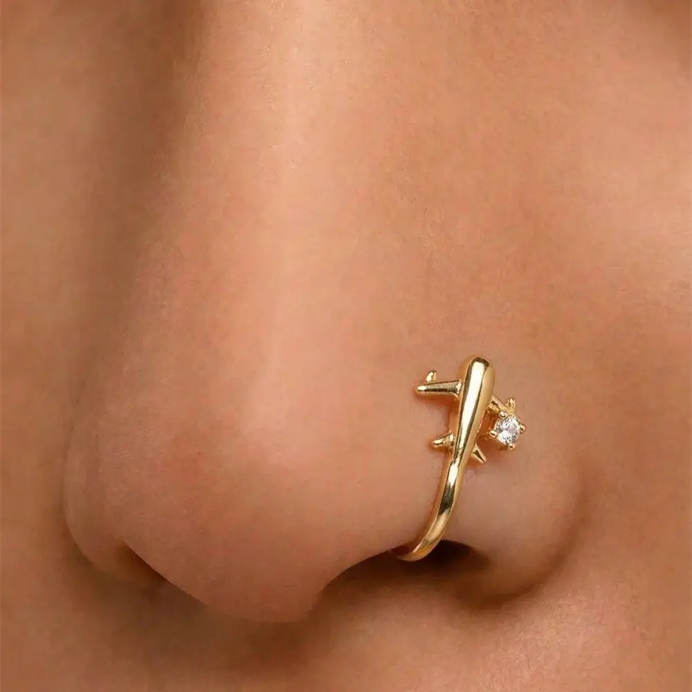 1PC Airplane Design No Piercin - Women'S Accessories Jewelry Sale review and price