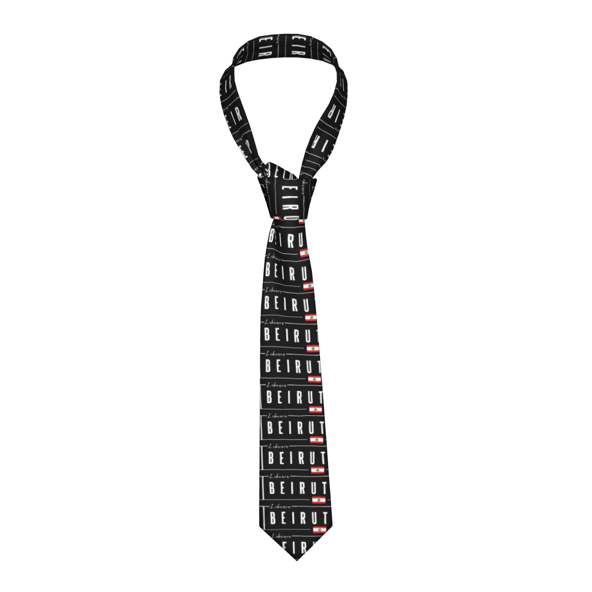 Beirut Lebanon Flag Tie  Cospl - Women Accessories Lebanon review and price