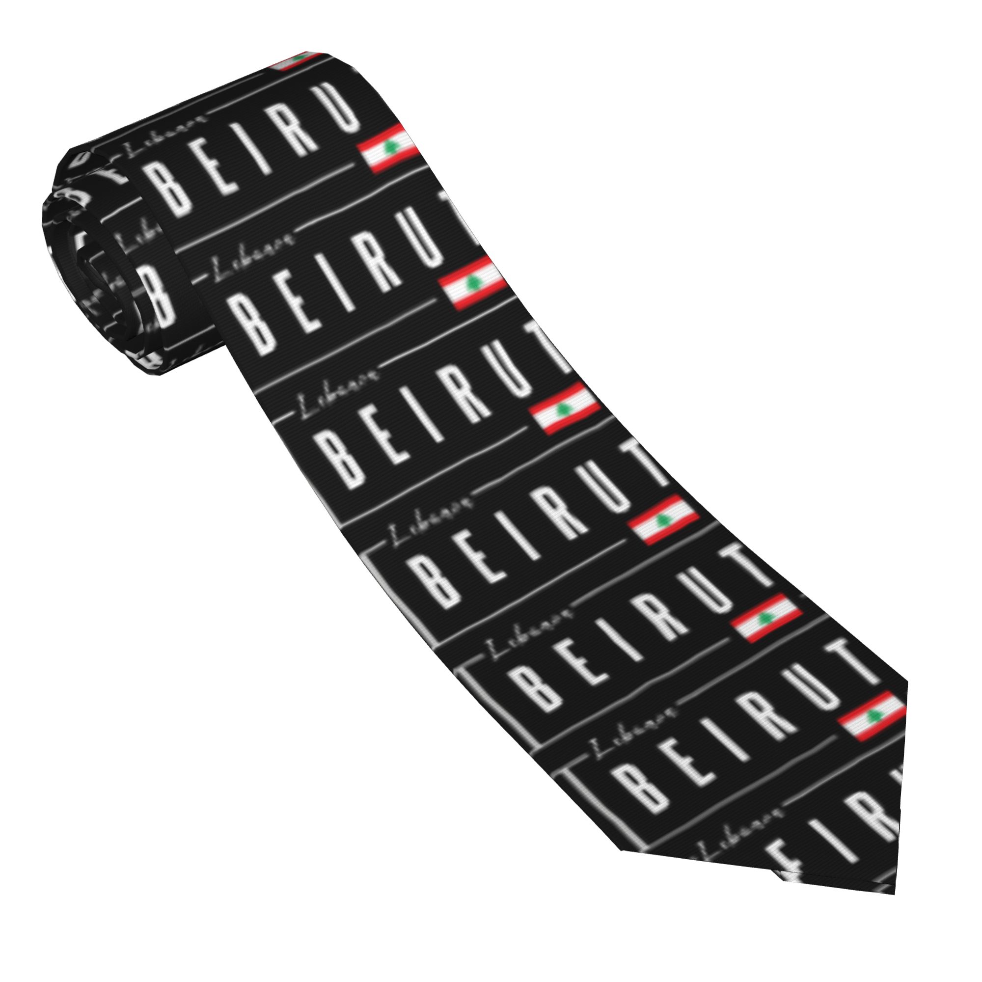 Beirut Lebanon Flag Tie  Cospl - Women Accessories Lebanon review and price