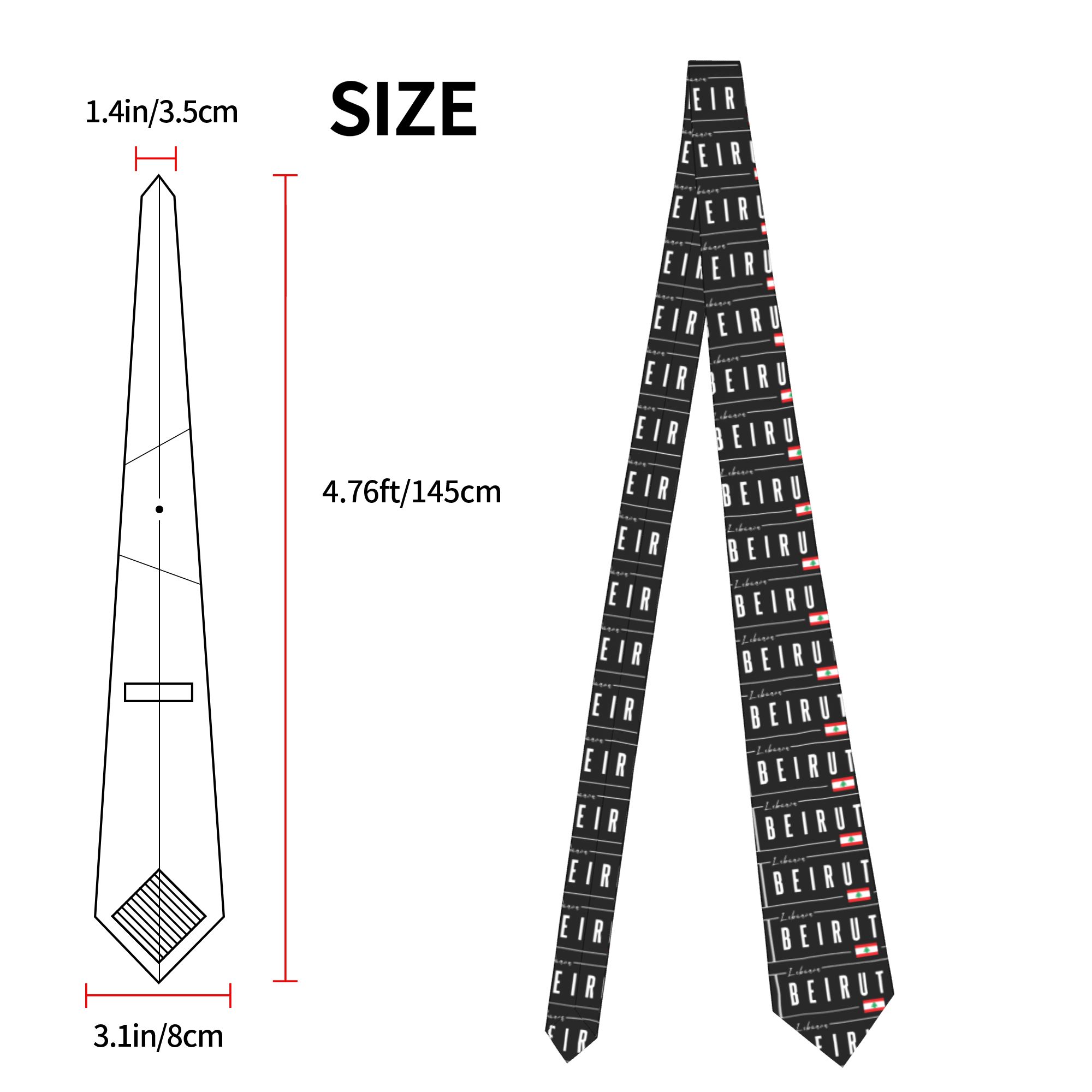 Beirut Lebanon Flag Tie  Cospl - Women Accessories Lebanon review and price