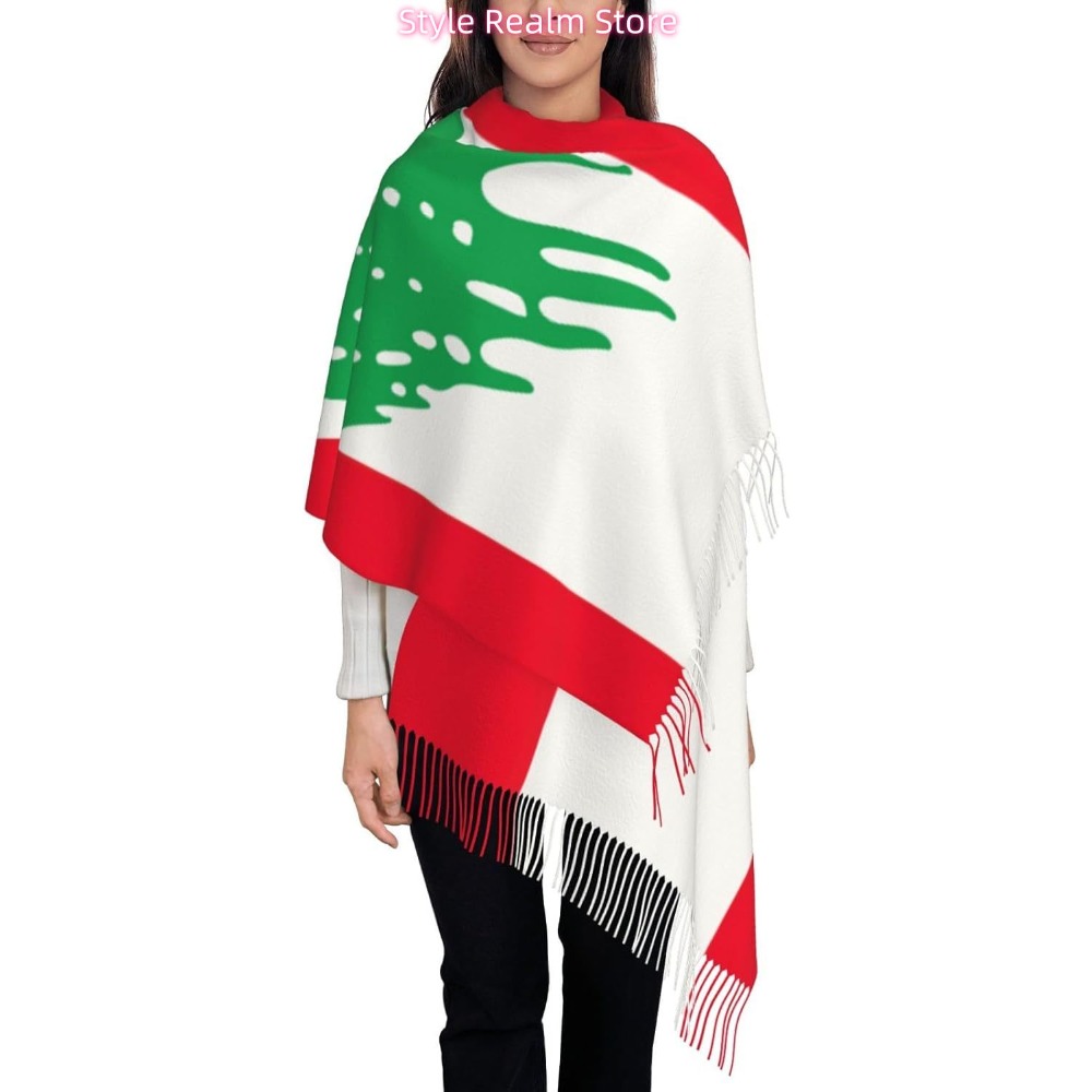 Flag Of Lebanon Print Polyeste - Women Accessories Lebanon review and price