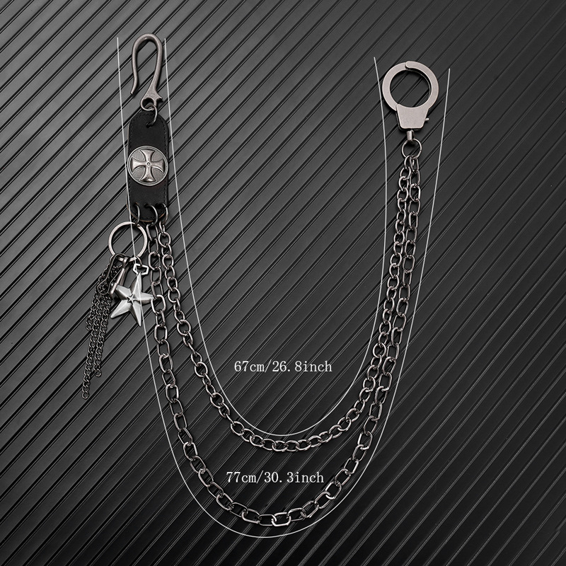 Punk Steet Cowhide Keychains C - Women Accessories Pk review and price