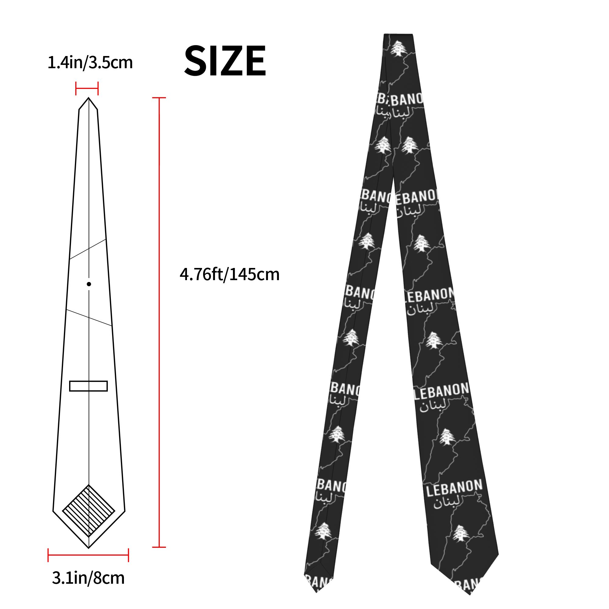 Lebanon Flag Map Beirut Tie Ce - Women Accessories Lebanon review and price