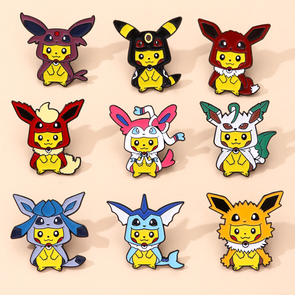 9Pcs Anime Pokemon Lapel Pins  - Women'S Accessories Jewelry Sale review and price