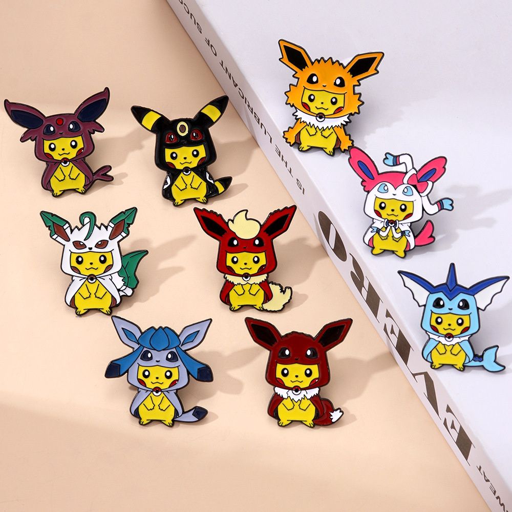 9Pcs Anime Pokemon Lapel Pins  - Women'S Accessories Jewelry Sale review and price