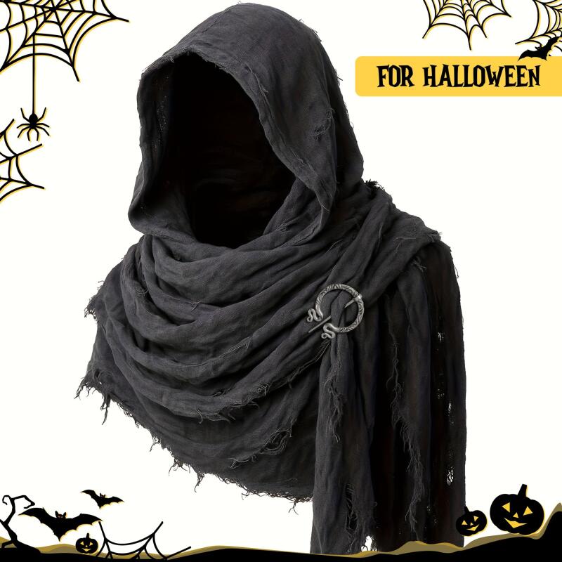Medieval Hooded Tattered Scarf - Women'S Viking Accessories review and price