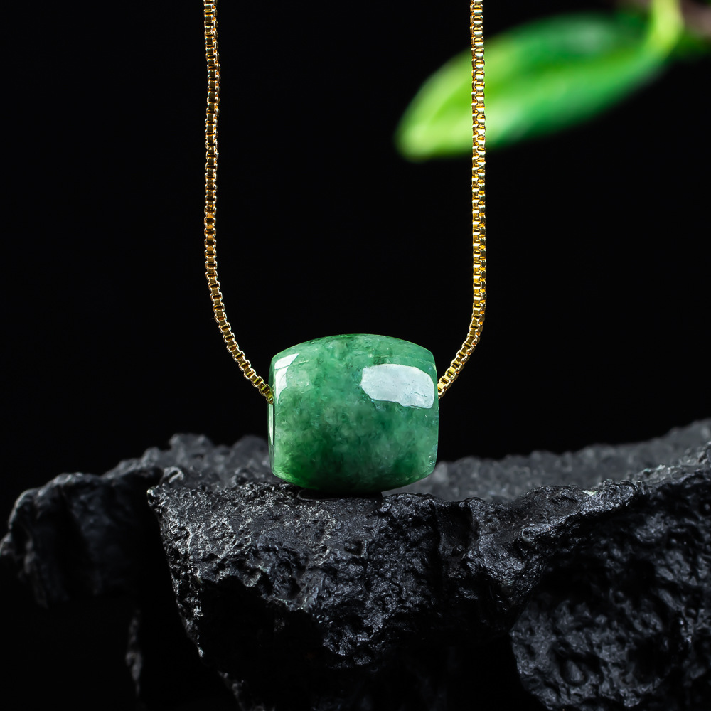 Natural Real Jade Bead Pendant - Accessories Woman review and price