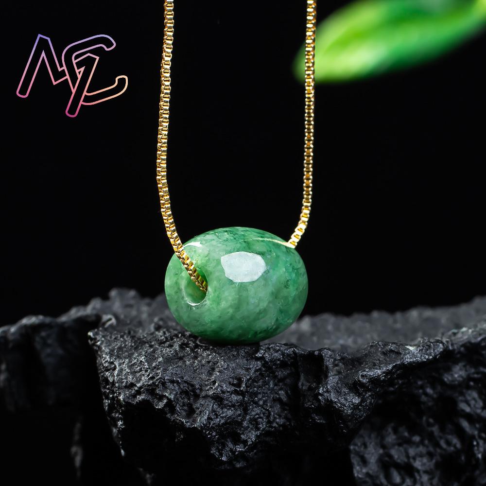 Natural Real Jade Bead Pendant - Accessories Woman review and price
