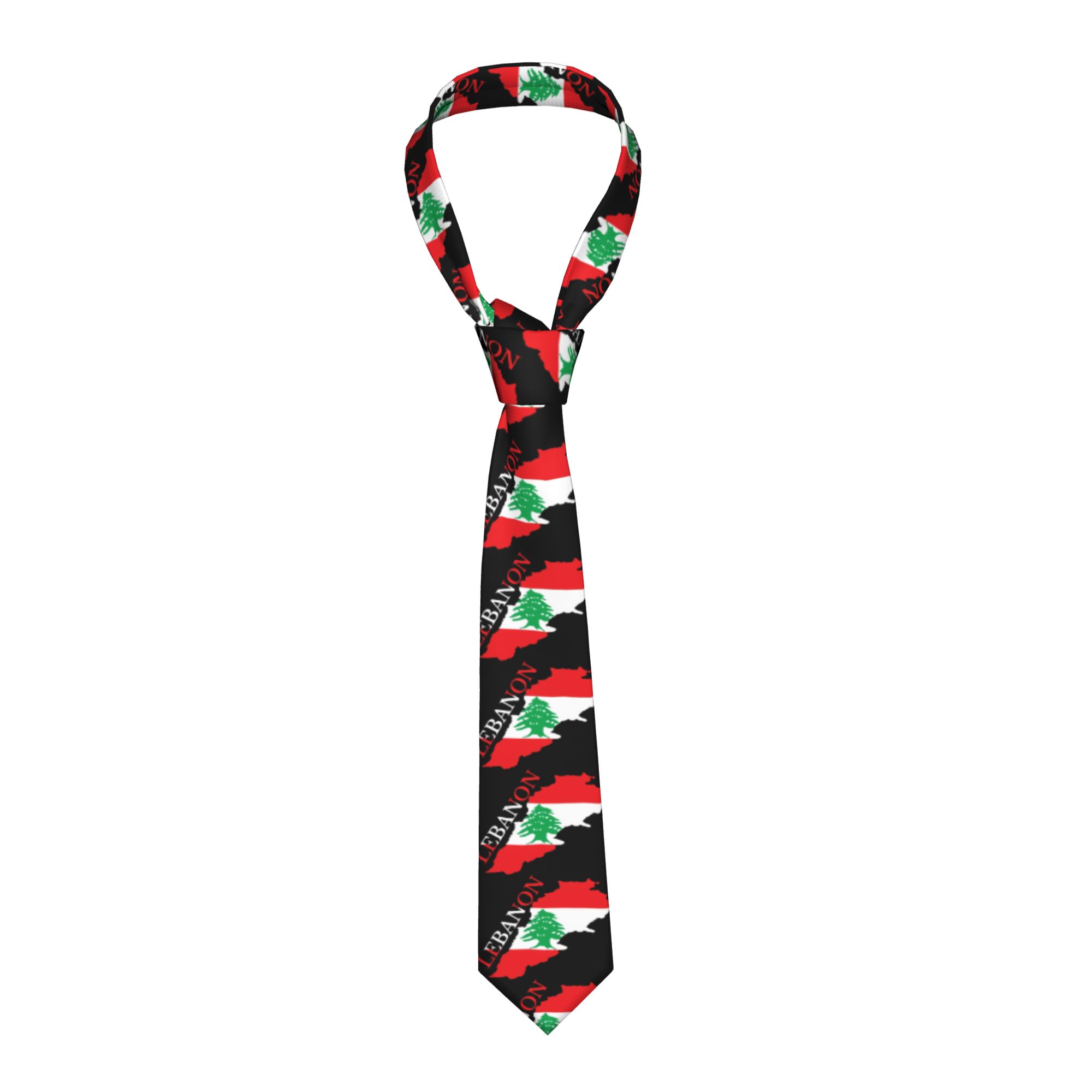 Lebanon Flag Map  Tie  Cosplay - Women Accessories Lebanon review and price