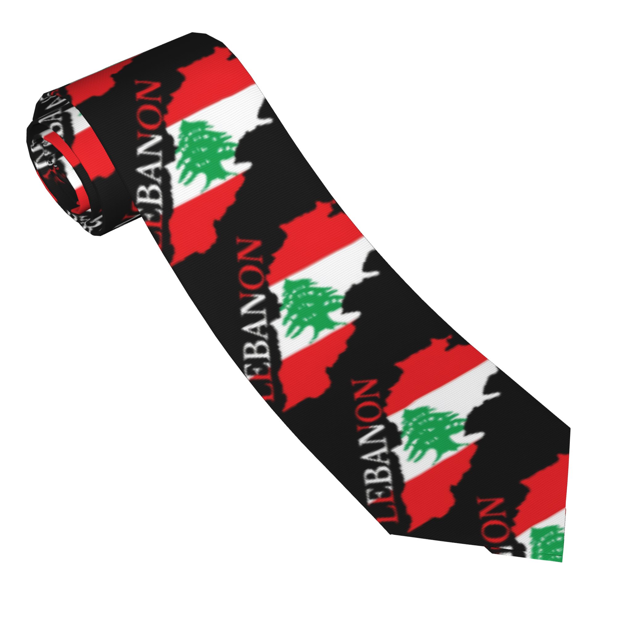 Lebanon Flag Map  Tie  Cosplay - Women Accessories Lebanon review and price