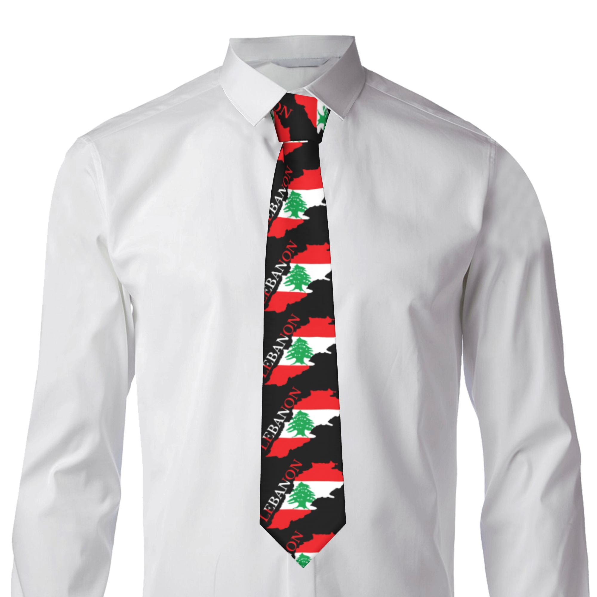 Lebanon Flag Map  Tie  Cosplay - Women Accessories Lebanon review and price
