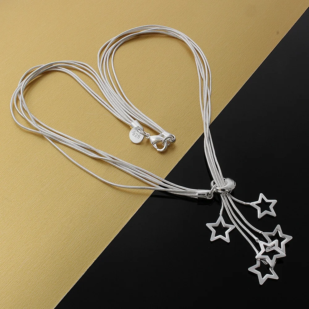45cm Hot sale 925 Sterling Sil - Women'S Accessories Jewelry Sale review and price