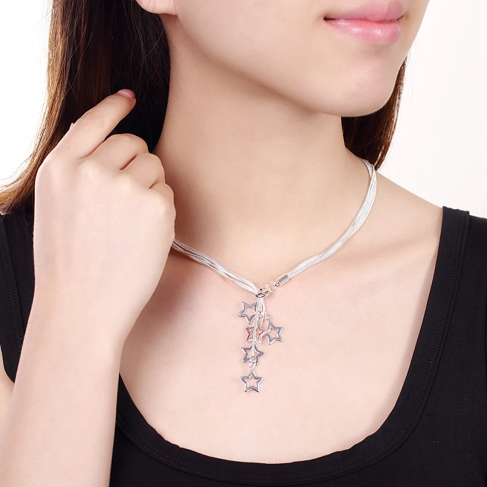 45cm Hot sale 925 Sterling Sil - Women'S Accessories Jewelry Sale review and price