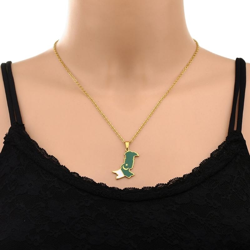  Couples Pakistan Map Necklace - Women Accessories Pakistan review and price